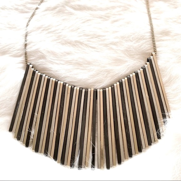 INC matchstick fringe necklace multicolored - Picture 2 of 5